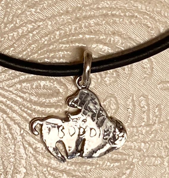 "Buddies" Sterling Silver Dog & Cat Necklace