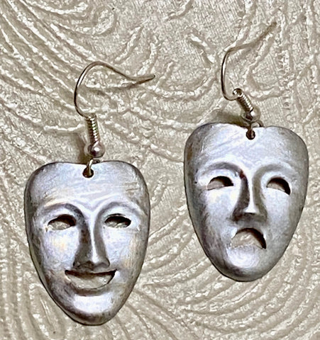 Theatre Masks Comedy & Tragedy Earrings