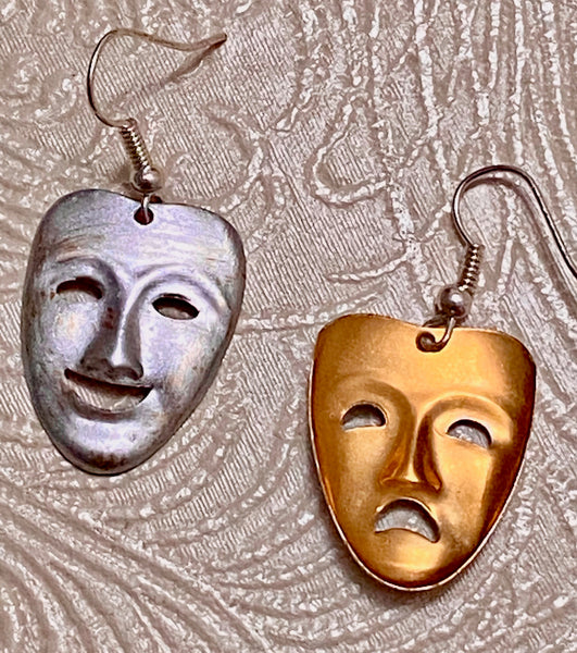 Theatre Masks Comedy & Tragedy Earrings