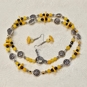 Sunflowers Today Necklace & Earring Set